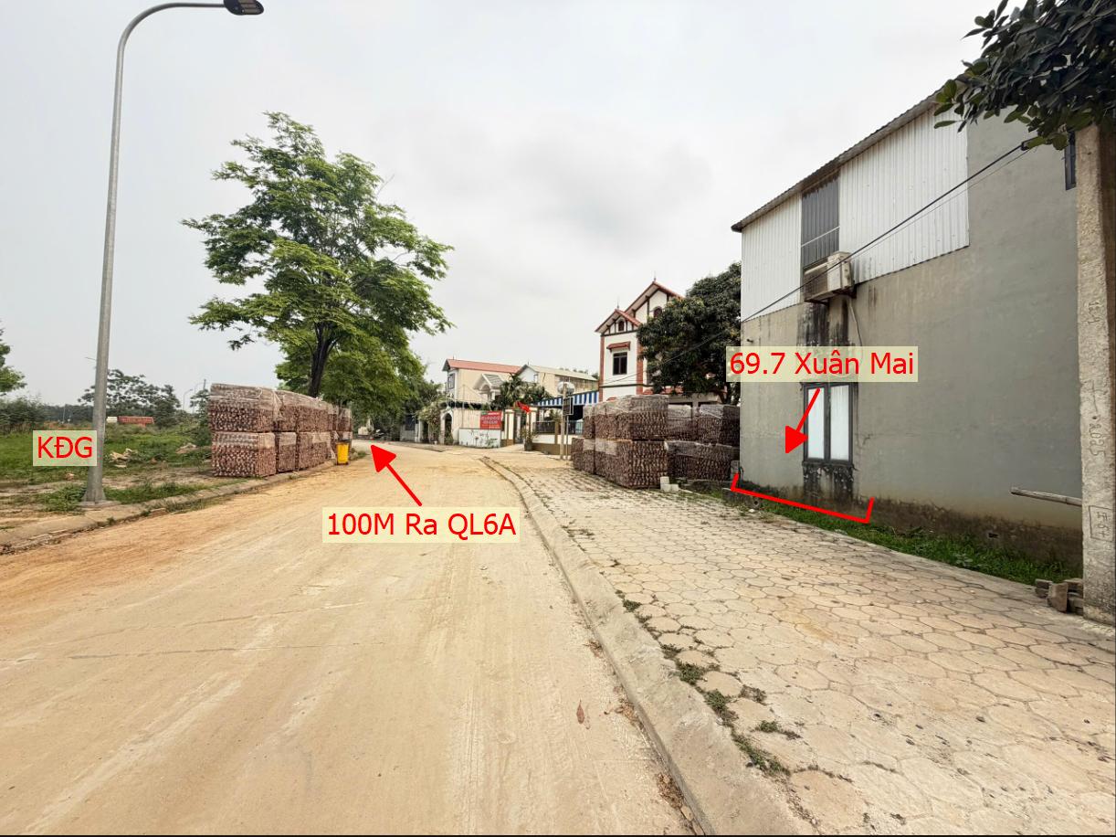 Hình ảnh Chủ Cắt Bán 69.7m Ngay Trung Tâm Xã Xuân Mai Thuộc Làn 2 QL6A Đang Mở Rộng Đối Diện Khu Đấu Giá Khoang Bèo
