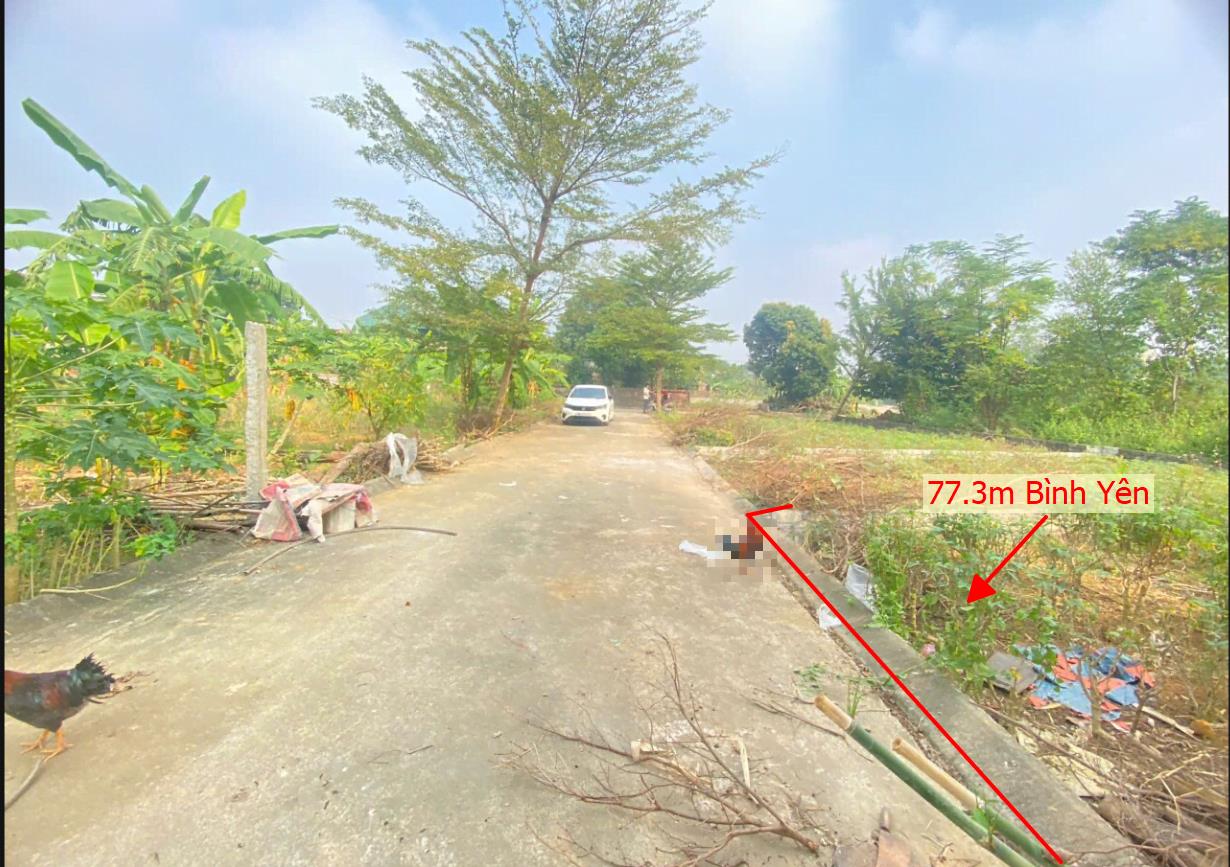Hình ảnh Bán Lô Đất 77.3m Tại Bình Yên Thạch Thất Bám Đường Bê Tông Ô Tô Vào Tận Đất Dân Cư Đông Đúc Thân Thiện Gần Chợ Trường Học Ủy Ban Giá Đầu Tư