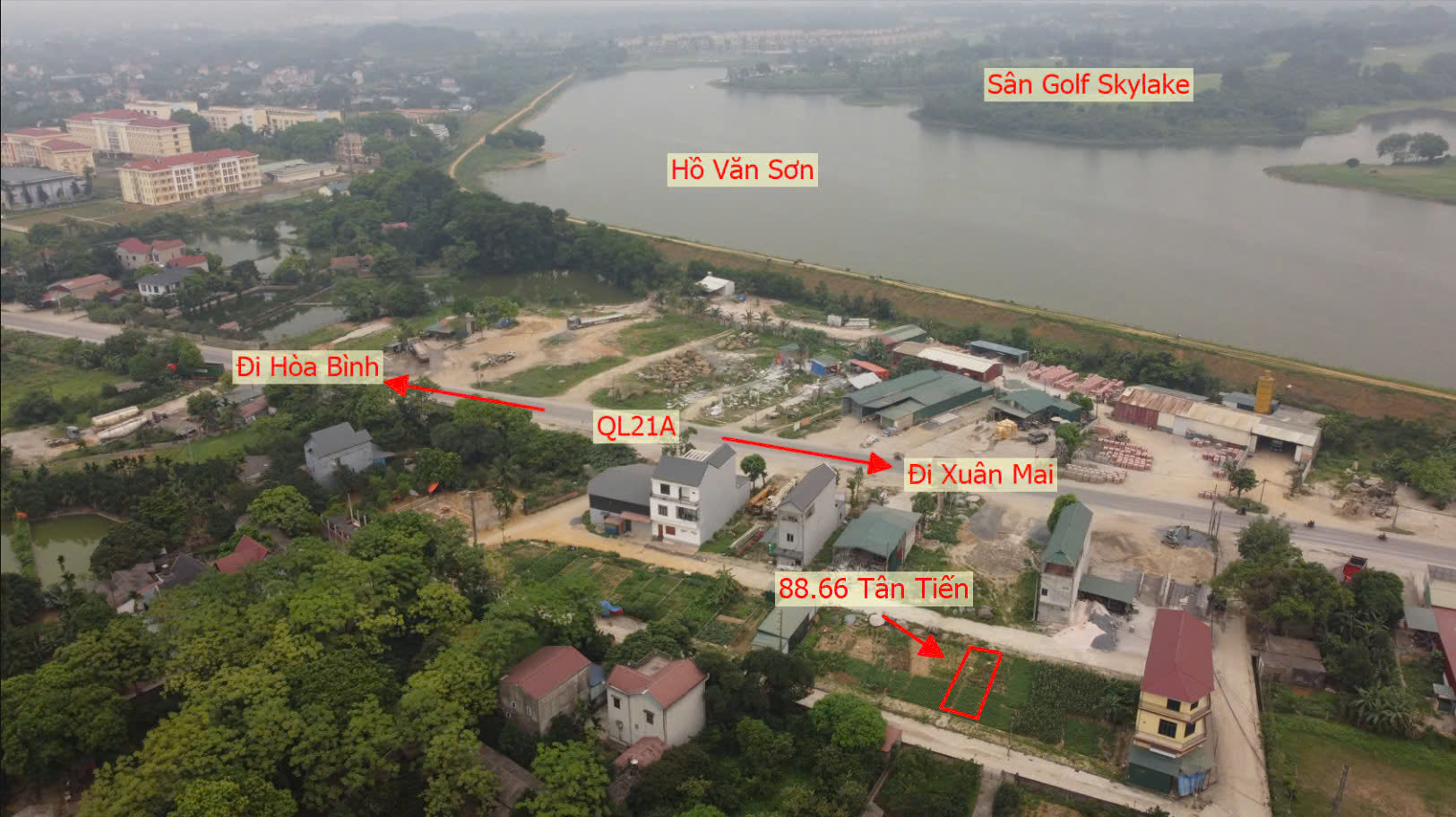 Hình ảnh Đất Đấu Giá Khu Kiến Trúc Xã Tân Tiến Làn 2 QL21A Đối Diện Hồ Văn Sơn Khu Nghỉ Dưỡng Sân Golf Skylake