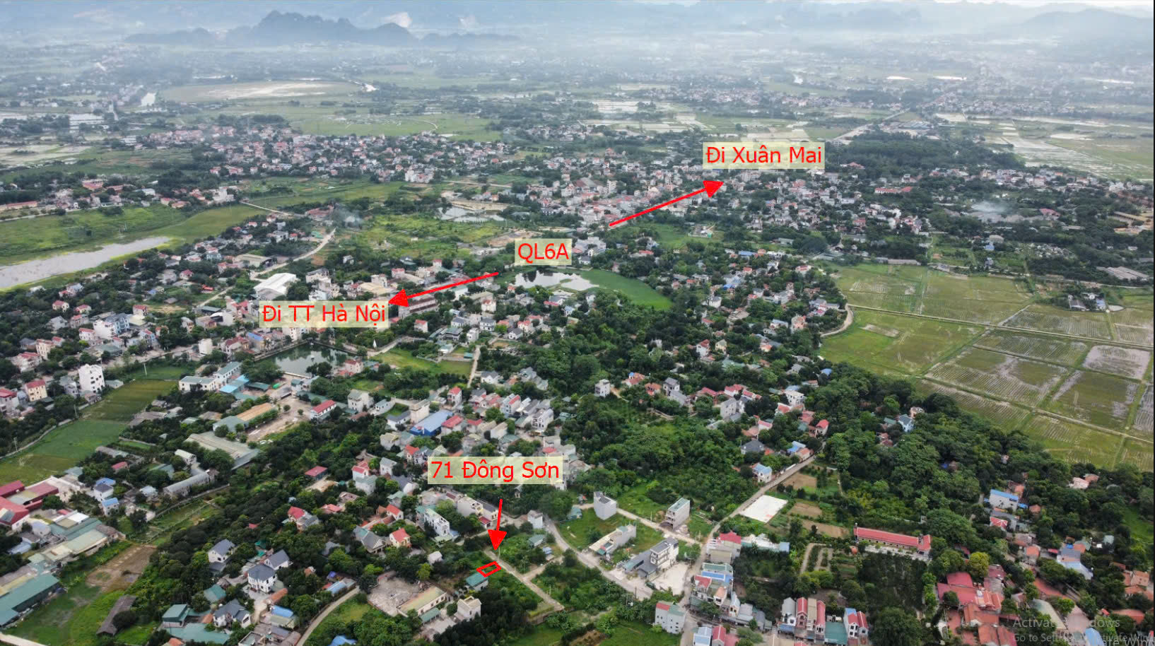 Hình ảnh Đất Đấu Giá Xã Đông Sơn Sát Mặt Đường Kinh Doanh Liên Huyện Gần QL6A Đang Mở Rọng