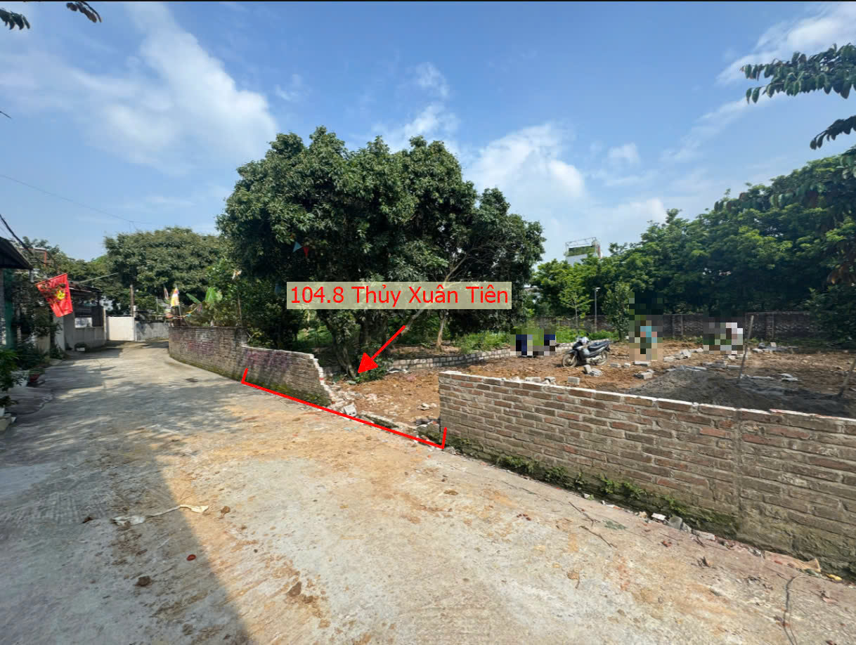 Hình ảnh Đất Phân Lô Xã Thủy Xuân Tiên 104.8m 2 Mặt Tiền Đường Thông Ô Tô Ngay Gần QL21A 