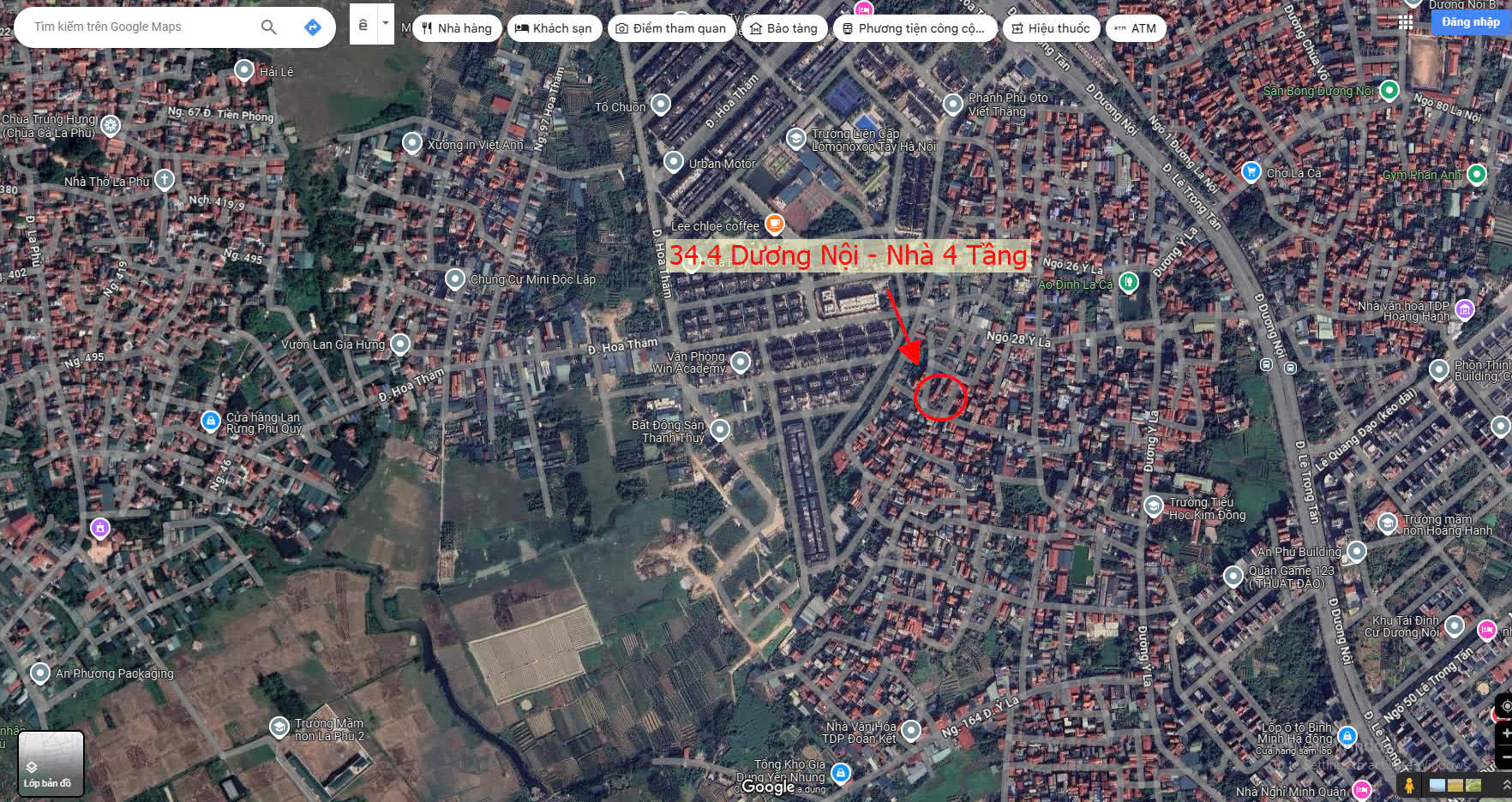 Hình ảnh Bán Nhà 4 Tầng Sát Trục Kinh Doanh Ngay Trung Tâm Phường Dương Nội Hà Đông 