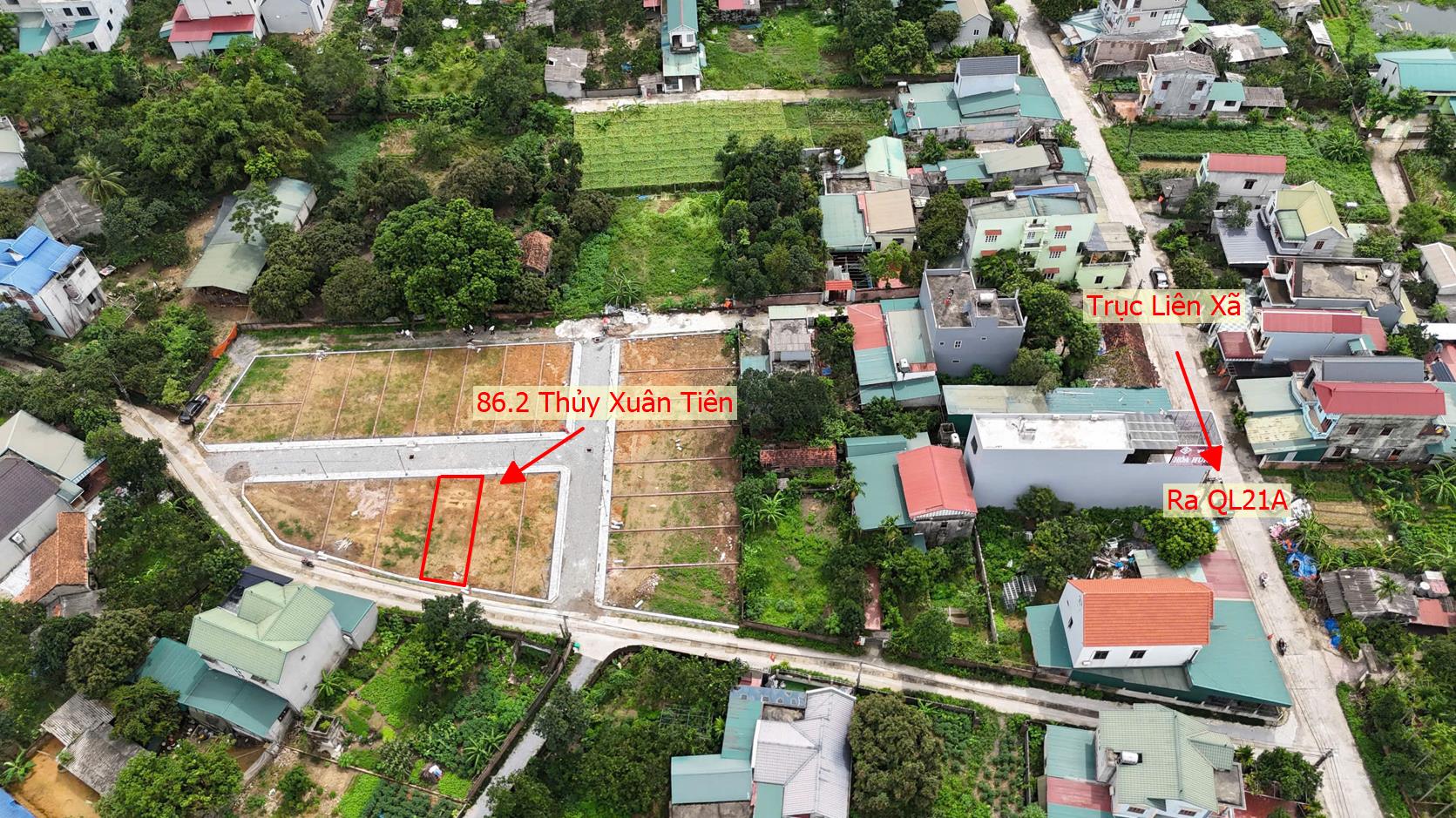 Hình ảnh Bán Đất 2 Mặt Tiền Đường Ô Tô Tránh Ngay Gần Trung Tâm Xã Thủy Xuân Tiên Giá Chỉ Vài Tỷ 